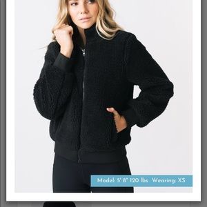 Brand new Black Teddy ZYIA jacket